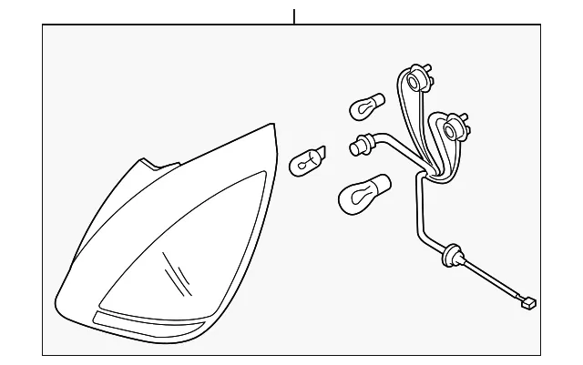 Tail Lamp Assembly - Passenger Side (RH) - Kia (92402-1G200)