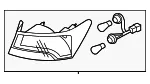 Tail Lamp Assembly - Passenger Side (RH) - Kia (92402-1M310) - view 3