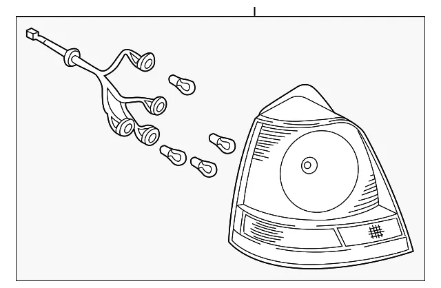 Tail Lamp Assembly - Passenger Side (RH) - Kia (92402-3E030)