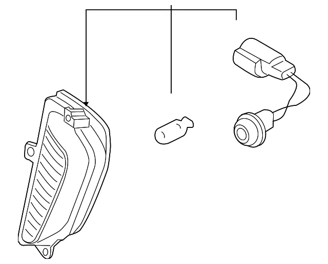 Backup Lamp Assembly - Passenger Side (RH) - Kia (92402-3F100)