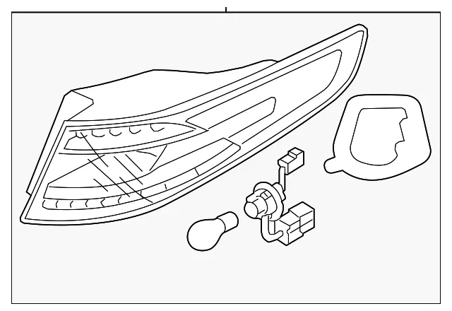 Tail Lamp Assembly - Kia (92402-4C500)