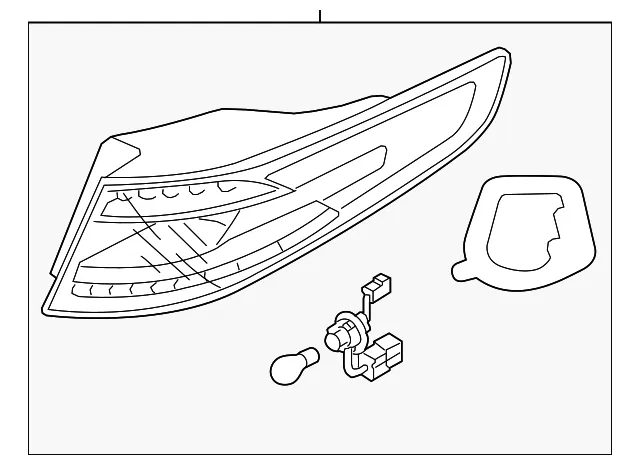 Tail Light Assembly - Kia (92402-4U010)