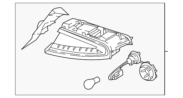 Tail Lamp Assembly - Passenger Side (RH) - Kia (92402-J5020)