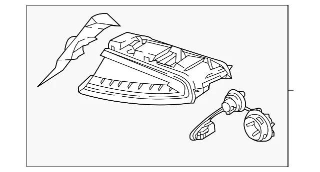 Tail Lamp Assembly - Passenger Side (RH) - Kia (92402-J5120)