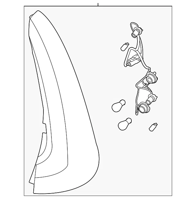 Tail Lamp Assembly - Kia (92402-K0010)