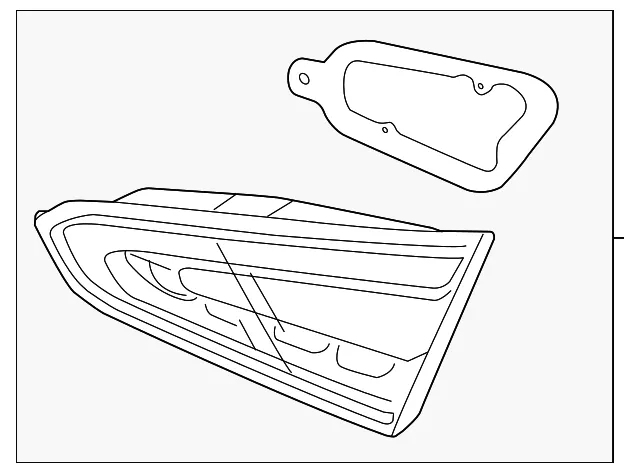 Backup Lamp Assembly - Driver's Side (LH) - Kia (92403-A7530)