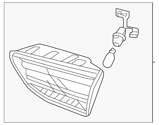 Backup Lamp Assembly - Kia (92403-H9100)