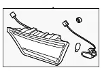 Backup Lamp Assembly - Driver's Side (LH) - Kia (92403-M7000) - view 3