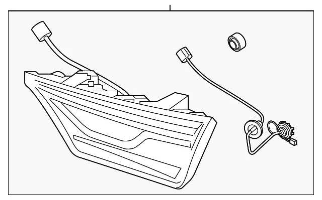 Backup Lamp Assembly - Kia (92403-M7600)
