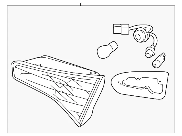 Backup Lamp Assembly - Kia (92404-2T500)