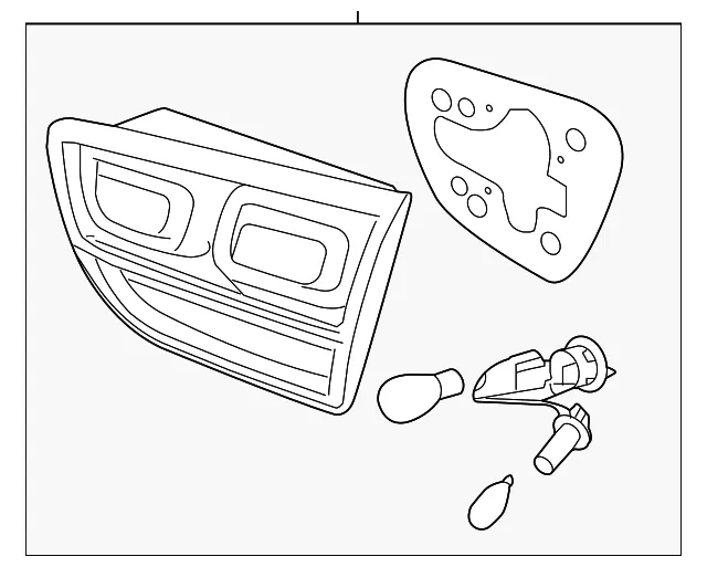 Combo Lamp Assembly - Passenger Side (RH) - Kia (92404-C6500)