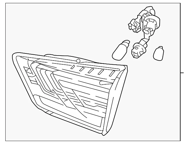 Backup Lamp Assembly - Kia (92404-H9200)