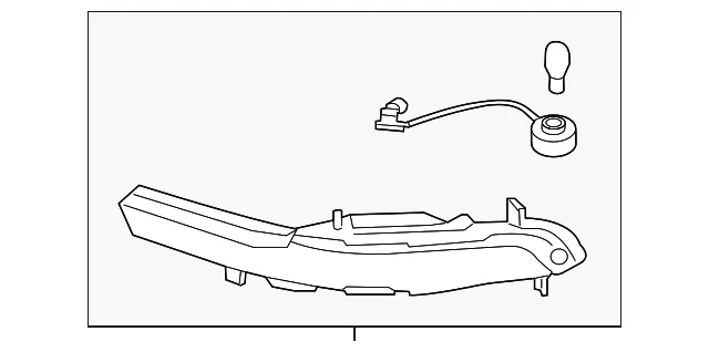 Signal Lamp - Driver's Side (LH) - Kia (92405-3W210)