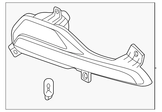 Backup Lamp Assembly - Kia (92405-R5000)