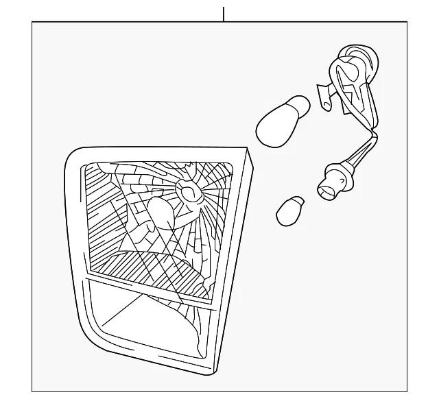 Backup Lamp Assembly - Passenger Side (RH) - Kia (92406-2J000)