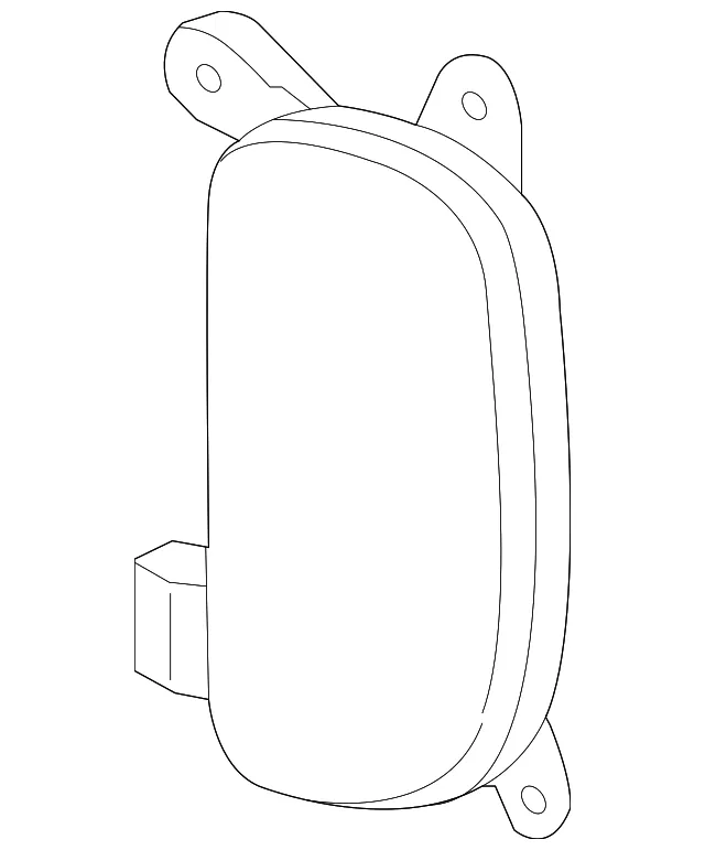 Reflector - Passenger Side (RH) - Kia (92406-2P700)