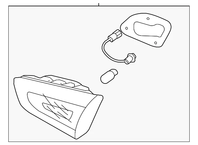 Backup Lamp Assembly - Passenger Side (RH) - Kia (92406-3R520)