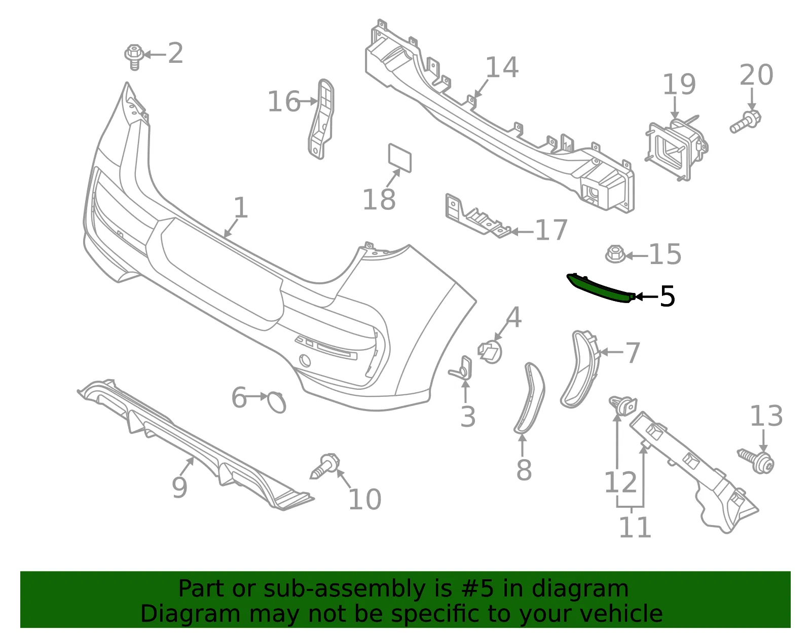Reflector Panel - Kia (92406-K0100) - view 2