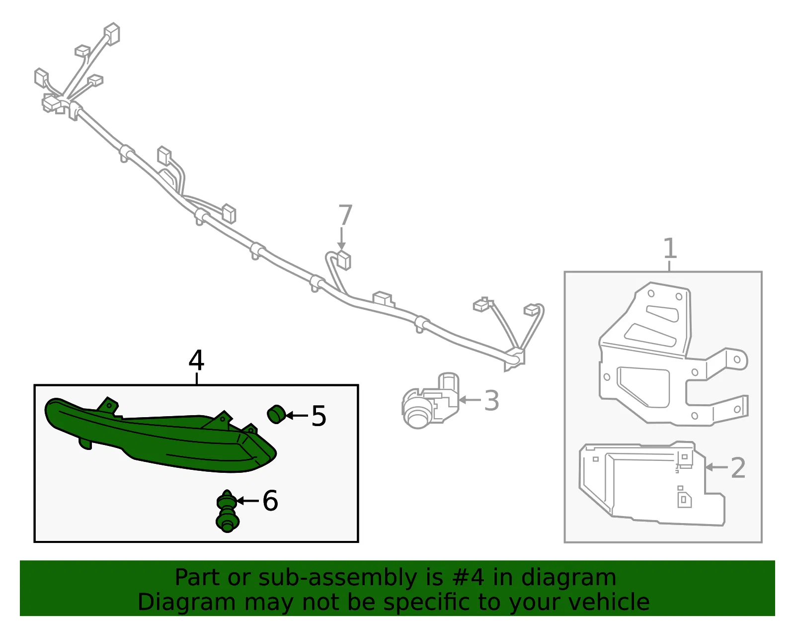 Reflector - Passenger Side (RH) - Kia (92406-S9100) - view 2