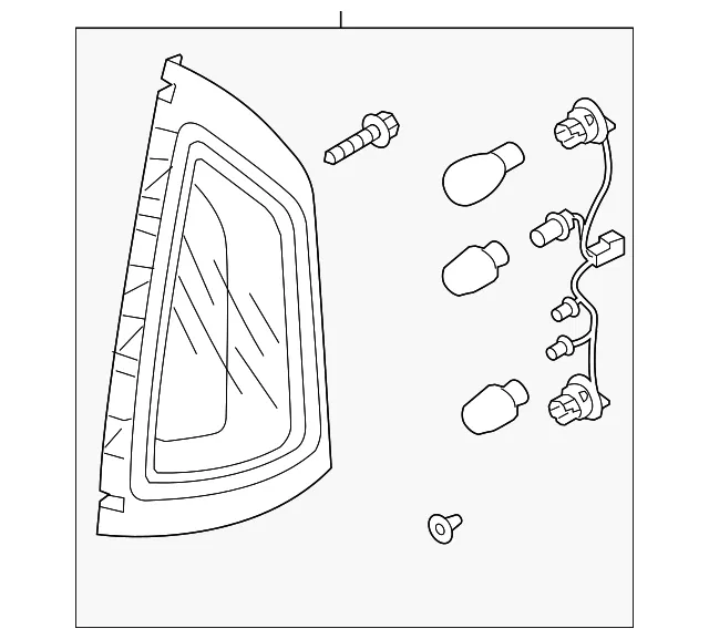 Tail Lamp Assembly - Passenger Side (RH) - Kia (92420-2K510)