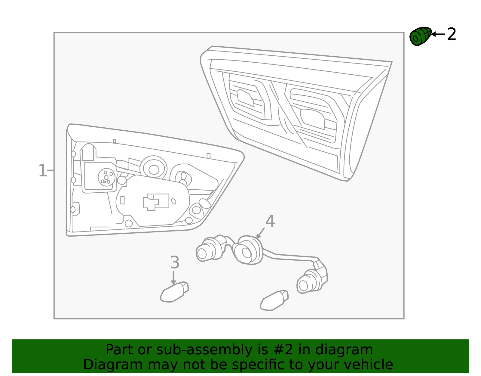 Tail Lamp Assembly Nut - Kia (92455-23000) - view 2