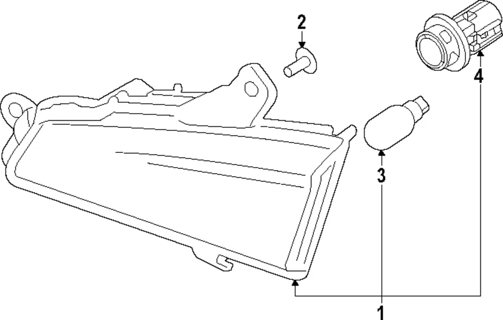 Backup Lamp Bulb Holder - Kia (92492-S9000)