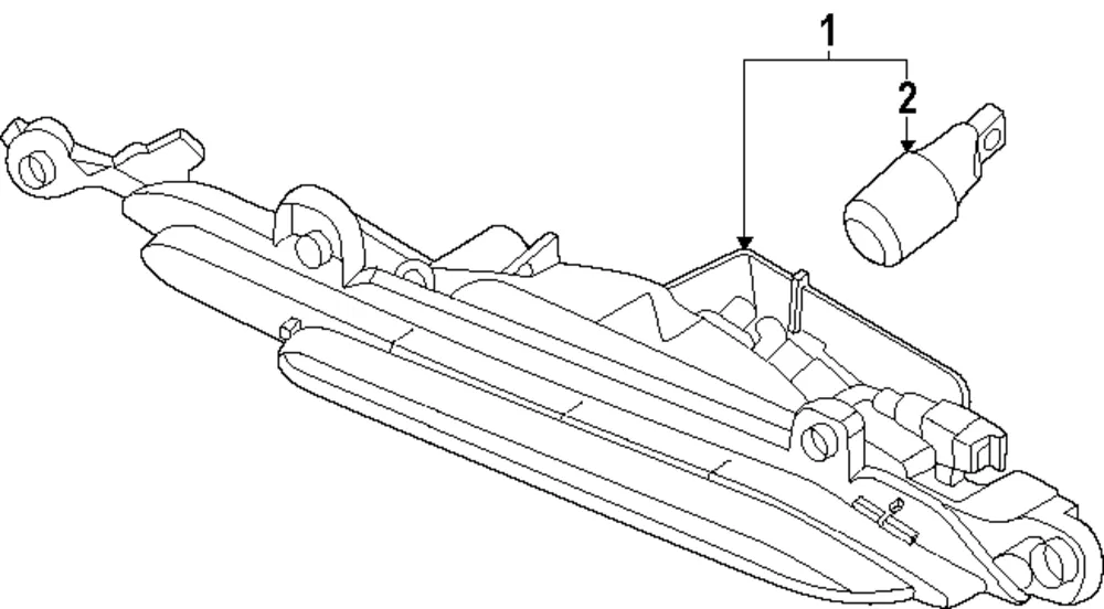 Backup Lamp Assembly - Kia (924A3-P4500)