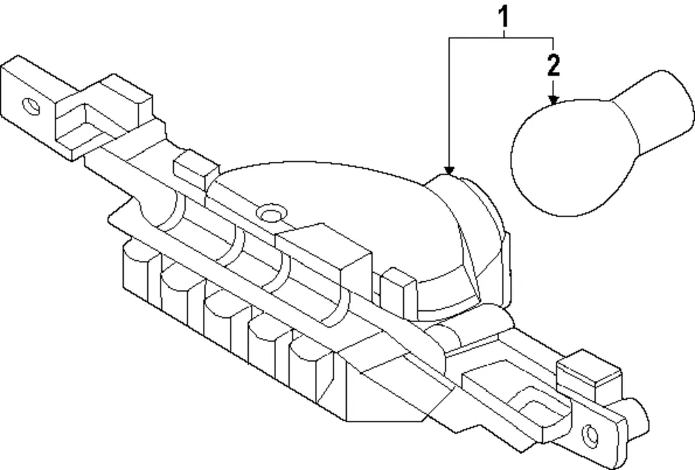 Backup Lamp Assembly - Kia (924A5-GG020)