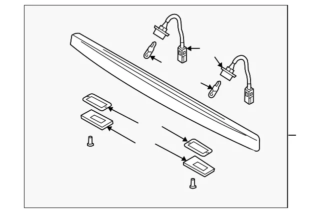 License Plate Light Assembly - Kia (92501-FD000XX)