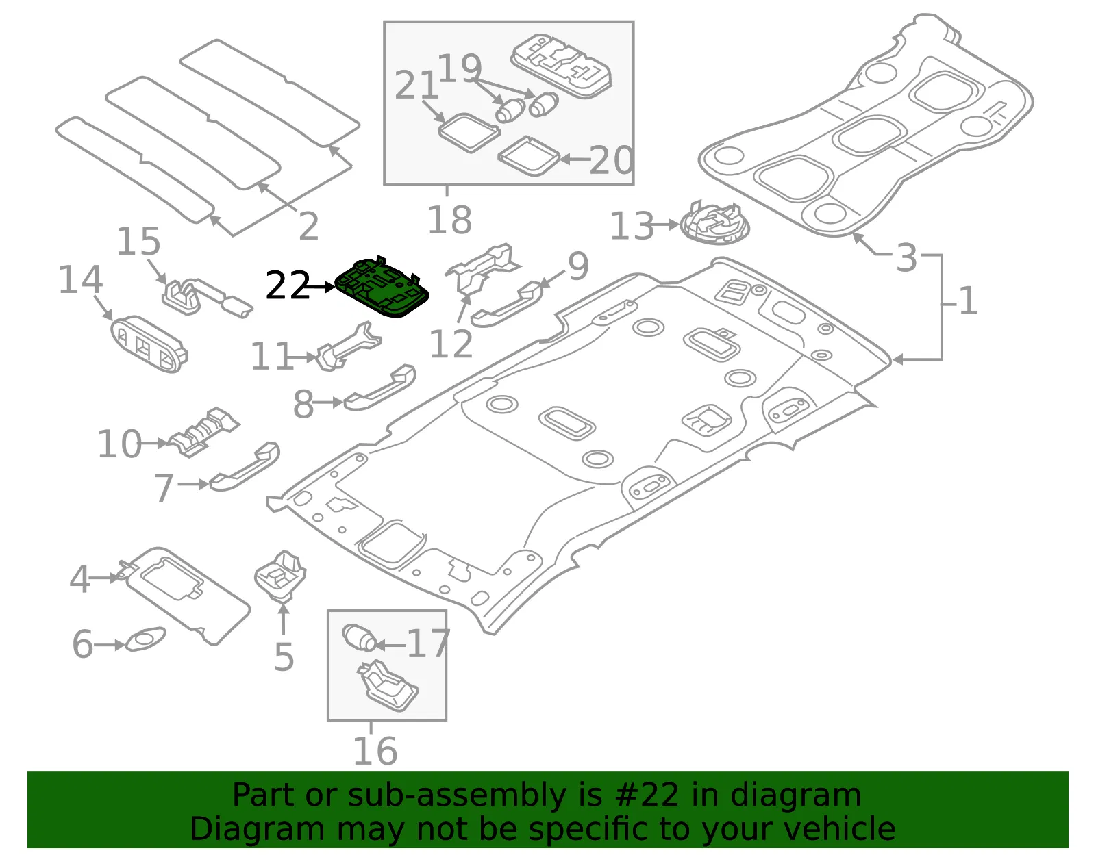 Cargo Lamp - Kia (92620-A9000DAA) - view 2