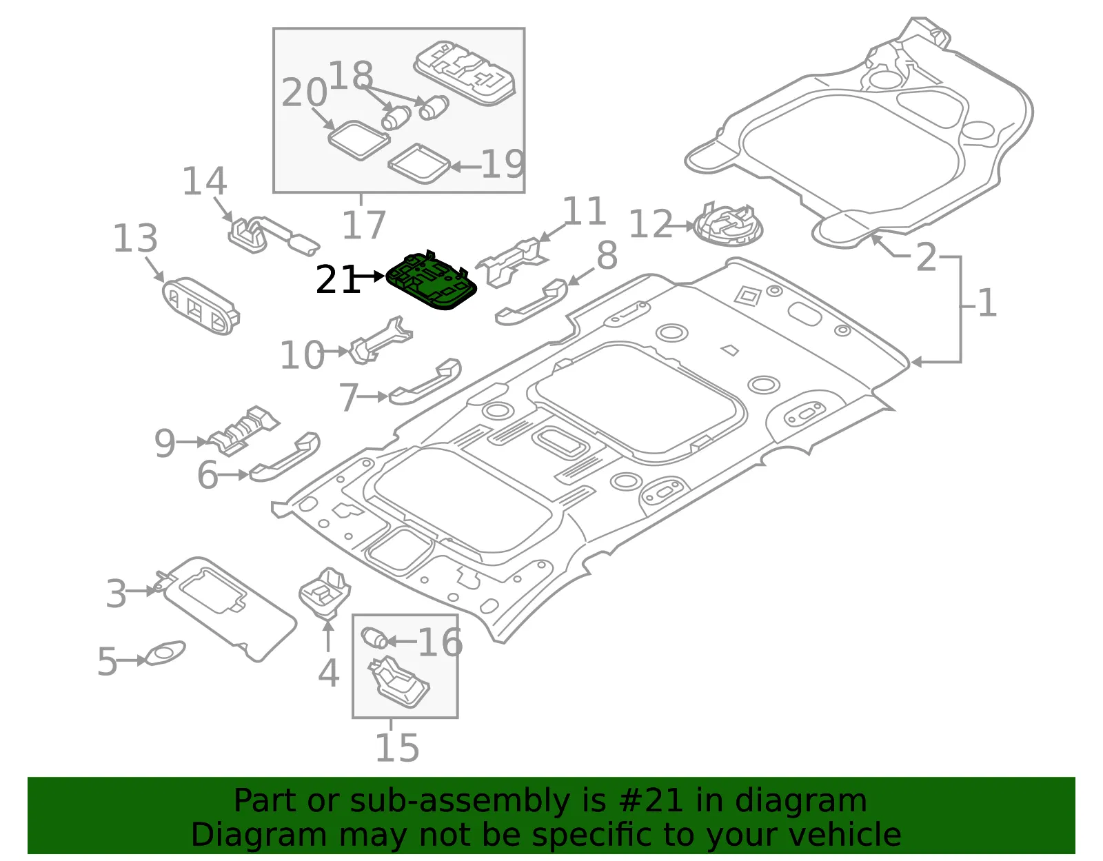 Cargo Lamp - Kia (92620-A9000GBU) - view 2