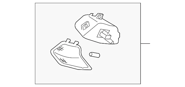 Lamp Assembly - Passenger Side (RH) - Kia (92660-3F000)