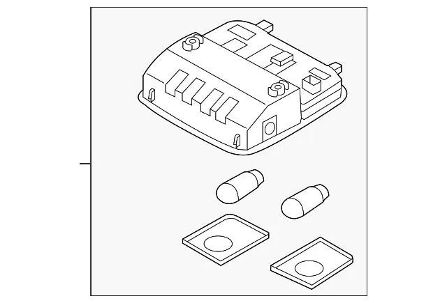 Map Lamp Assembly - Kia (92800-1M0008O)