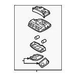 Map Lamp Assembly - Kia (92800-2T000UP) - view 3