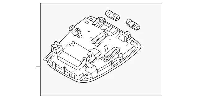 Map Lamp Assembly - Kia (92800-CV110OFW)