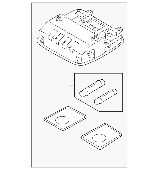Map Lamp Assembly - Kia (92810-1M0008O)