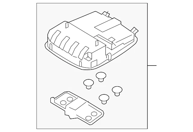 Dome Lamp Assembly - Kia (92810-3T151TX)