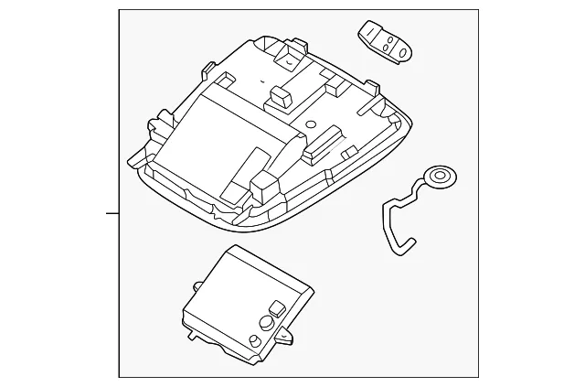 Map Lamp Assembly - Kia (92810-CV110WK)