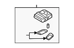 Map Lamp Assembly - Kia (92810-F6000AYK) - view 3