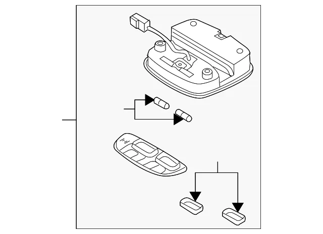 Map Lamp Assembly - Kia (92820-3D500BT)
