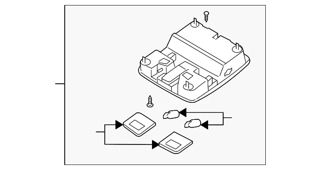 Map Lamp Assembly - Kia (92820-3F02129)