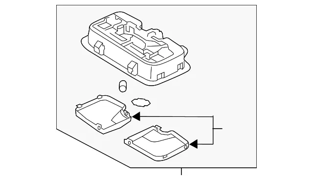 Dome Lamp Assembly - Kia (92850-3R510TX)
