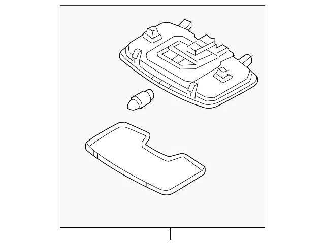 Dome Lamp Assembly - Kia (92850-G5100HGC)