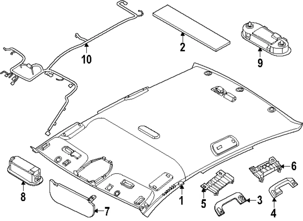 Dome Lamp Assembly - Kia (92850-GG000GYT)