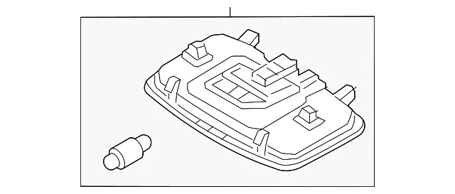 Dome Lamp Assembly - Kia (92850-Q5000GYT)