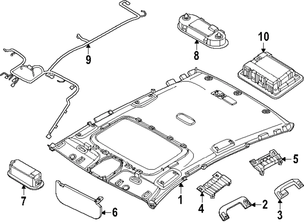 Sun Visor Light - Kia (92890-DO100RBQ)