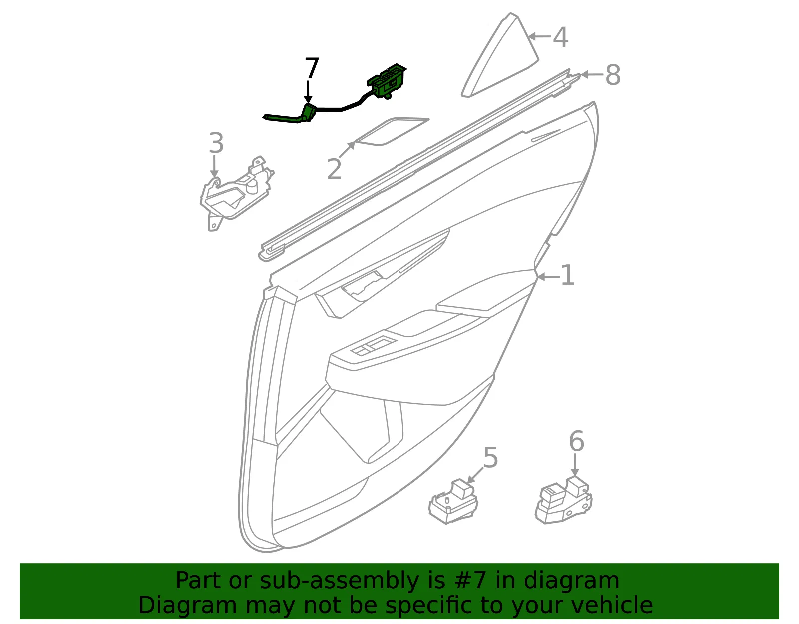 Interior Lamp - Kia (92970-CV000) - view 2
