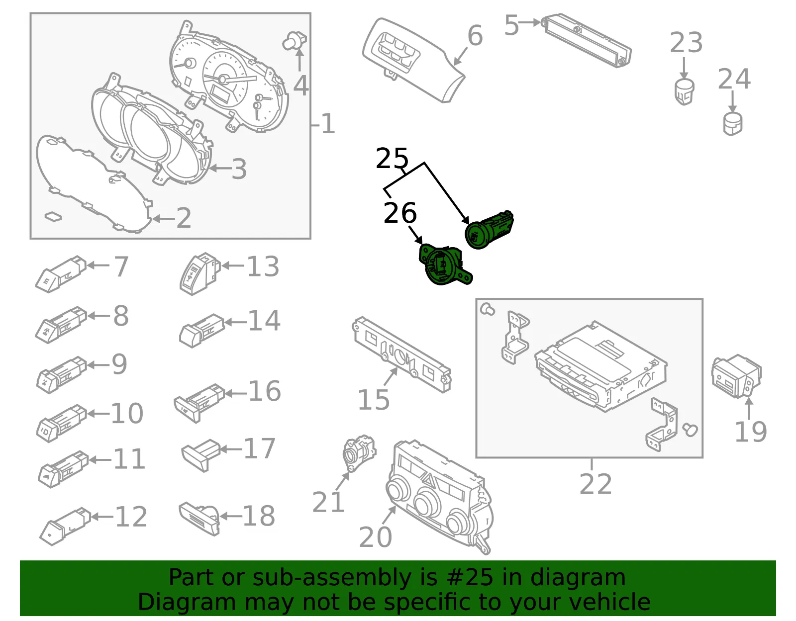Ignition Switch - Kia (93110-2P000) - view 2