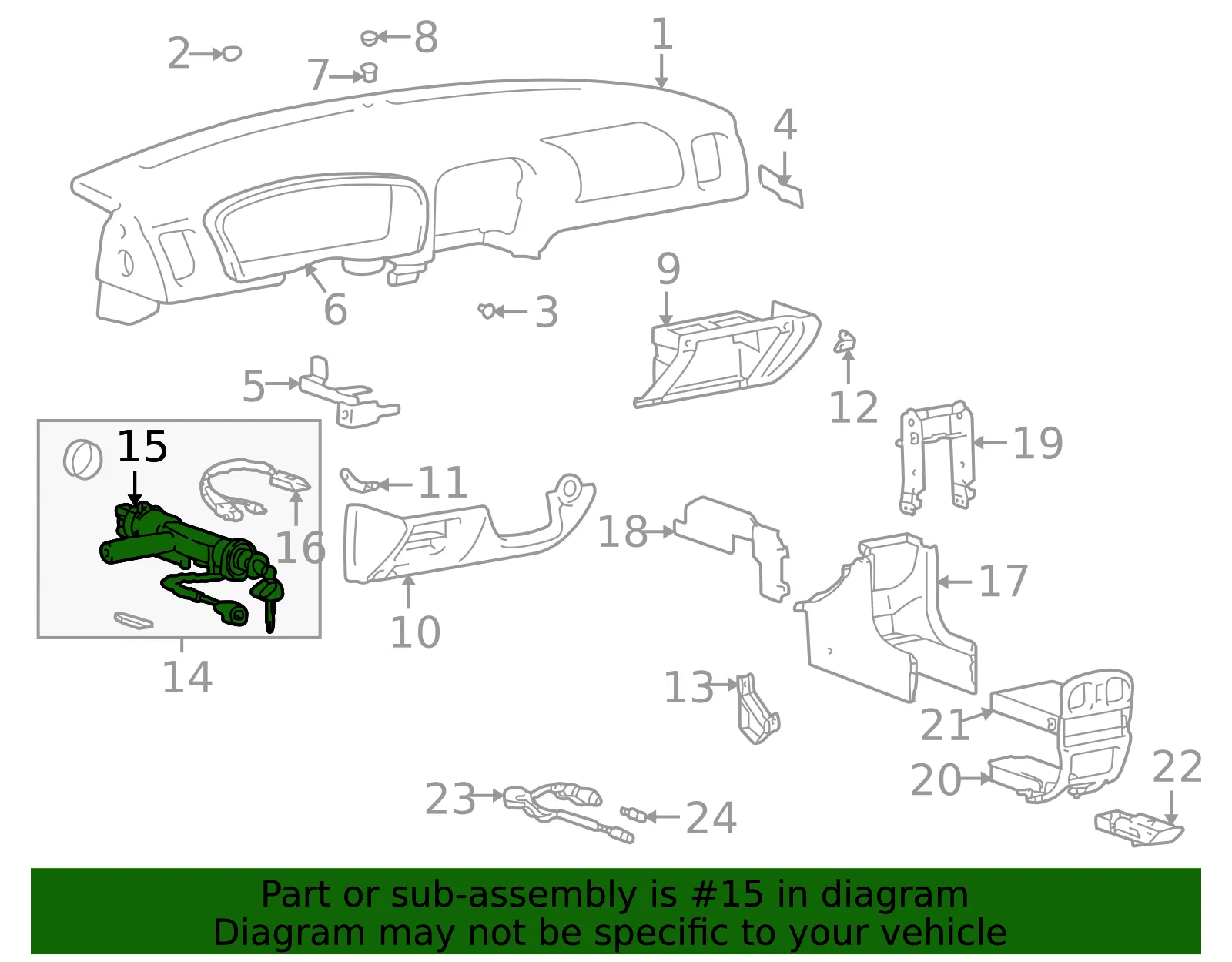 Ignition Switch - Kia (93110-38000) - view 2