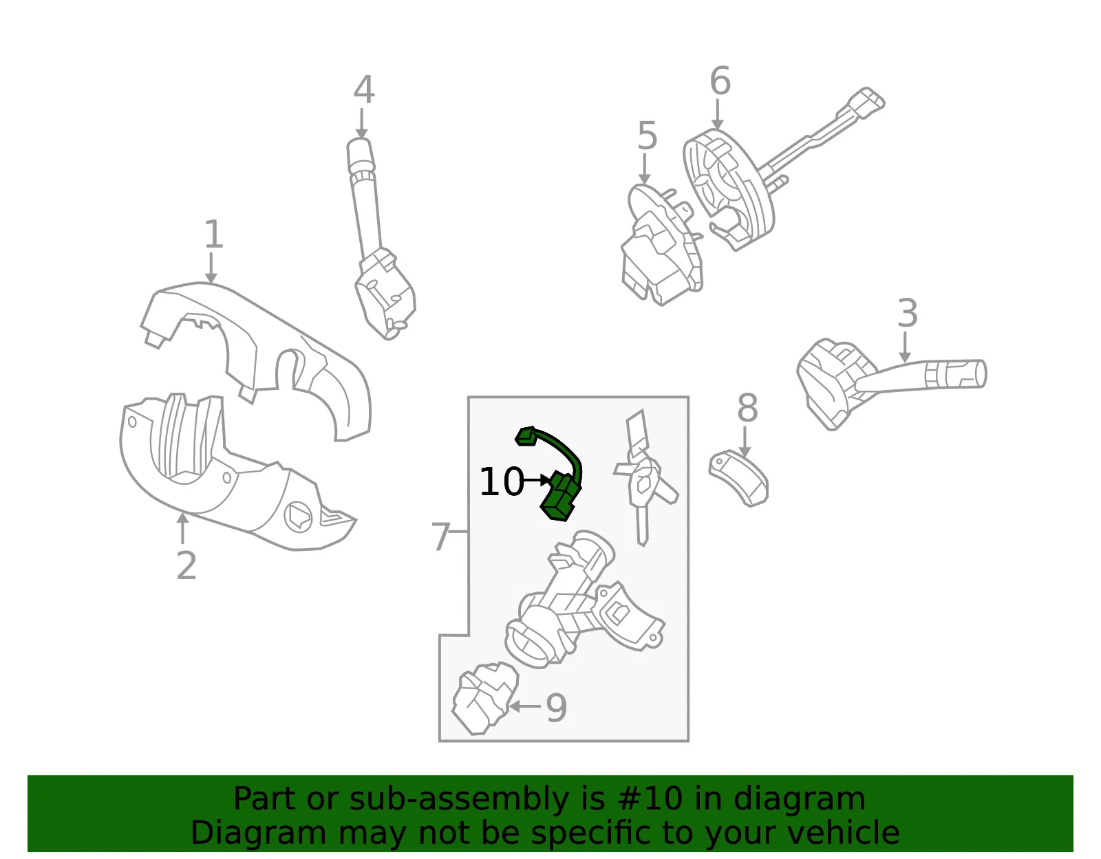 Warning Switch - Kia (93170-2G020) - view 2